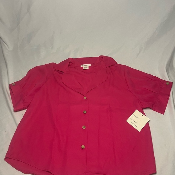 Passport Fuchsia Button-Down Shirt - Picture 2 of 8